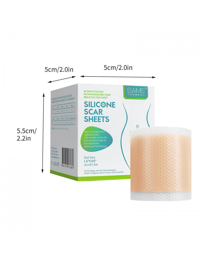 Huidverzorging Voor Het Gezicht Silicone Scar Patch, Silicone Scar Tape Roll, Silicone Scar Strip, Reusable Scar [...]