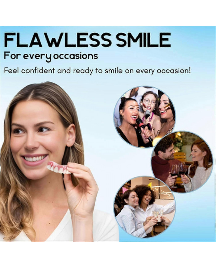 Silicone Reline Denture Set, False Teeth Set Soft Denture Reline Kit, Thermoplastic Denture Adhesive Reline