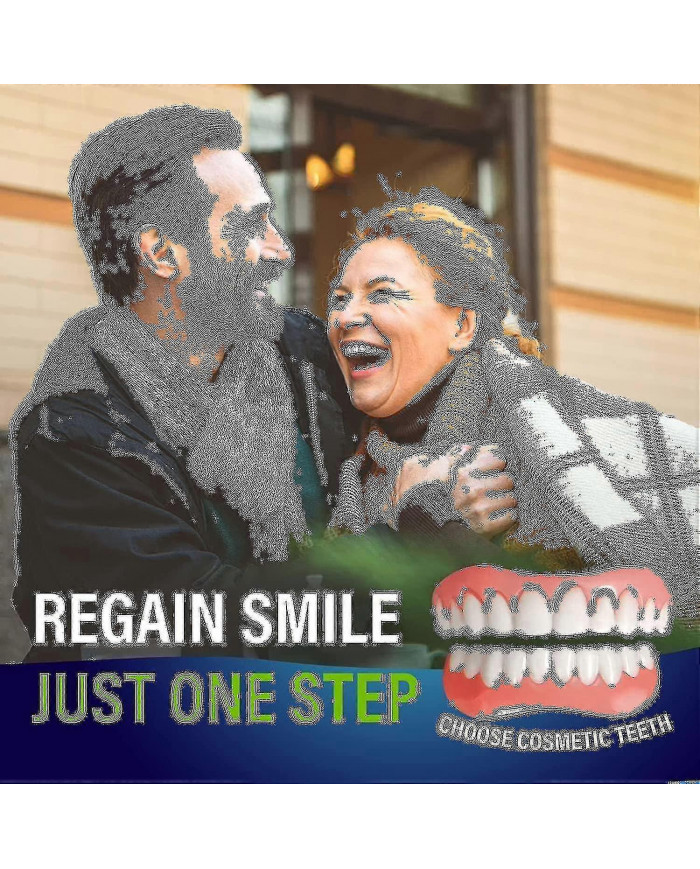 Ensemble de prothèses dentaires - Prothèses dentaires pour la mâchoire supérieure et inférieure pour un confort [...]