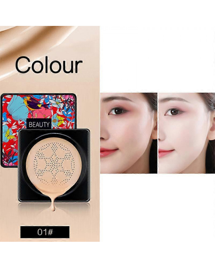 Coussin d’air CC Crème Champignon Tête Fond de Teint Hydratant Longue Durée Visage Comestics Naturel Éclaircir [...]