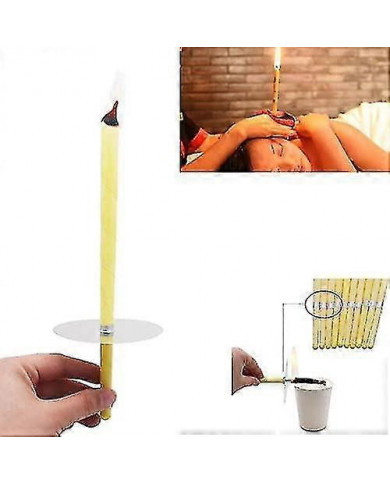 Bougies d’oreille 10 pcs - Bougies d’oreille naturelles Cônes de mirage en cire d’abeille avec 5 disques de [...]