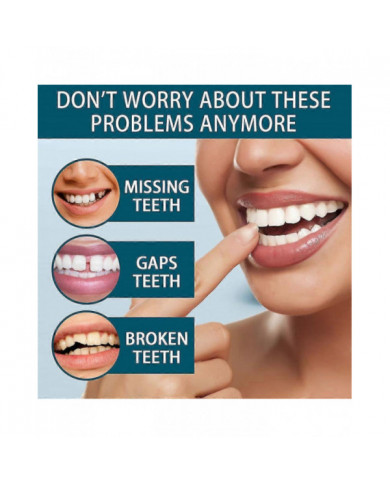 2x Prothèses amovibles réglables, facettes Prothèses dentaires Plus étuis pour prothèses dentaires, obturations [...]