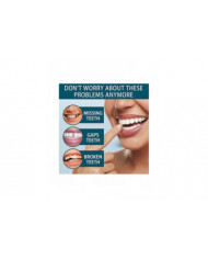 2x Prothèses amovibles réglables, facettes Prothèses dentaires Plus étuis pour prothèses dentaires, obturations [...]