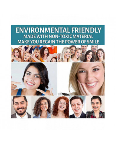 2x Prothèses amovibles réglables, facettes Prothèses dentaires Plus étuis pour prothèses dentaires, obturations [...]