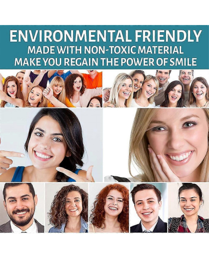 2x Prothèses amovibles réglables, facettes Prothèses dentaires Plus étuis pour prothèses dentaires, obturations [...]