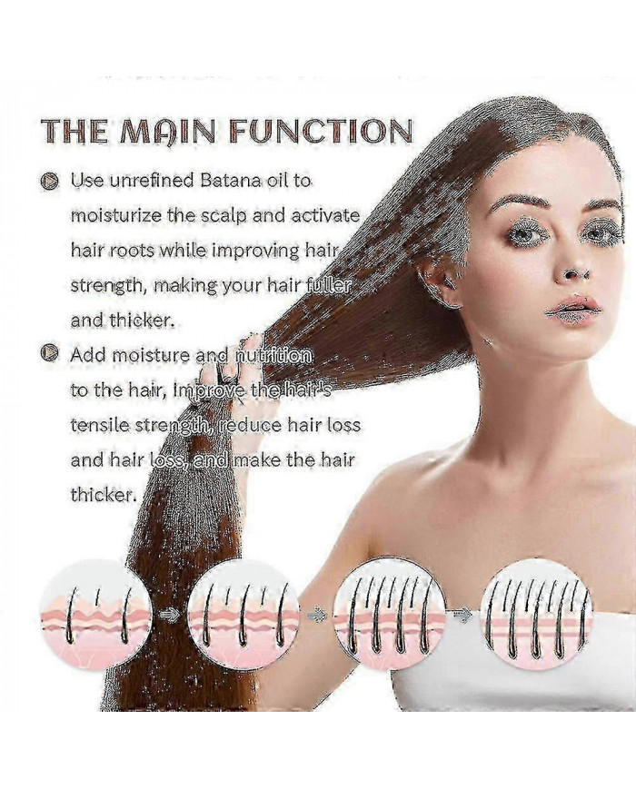 Huile de Batana 100% pure à partir de beurre de Batana naturel pour la croissance des cheveux Traitement de [...]