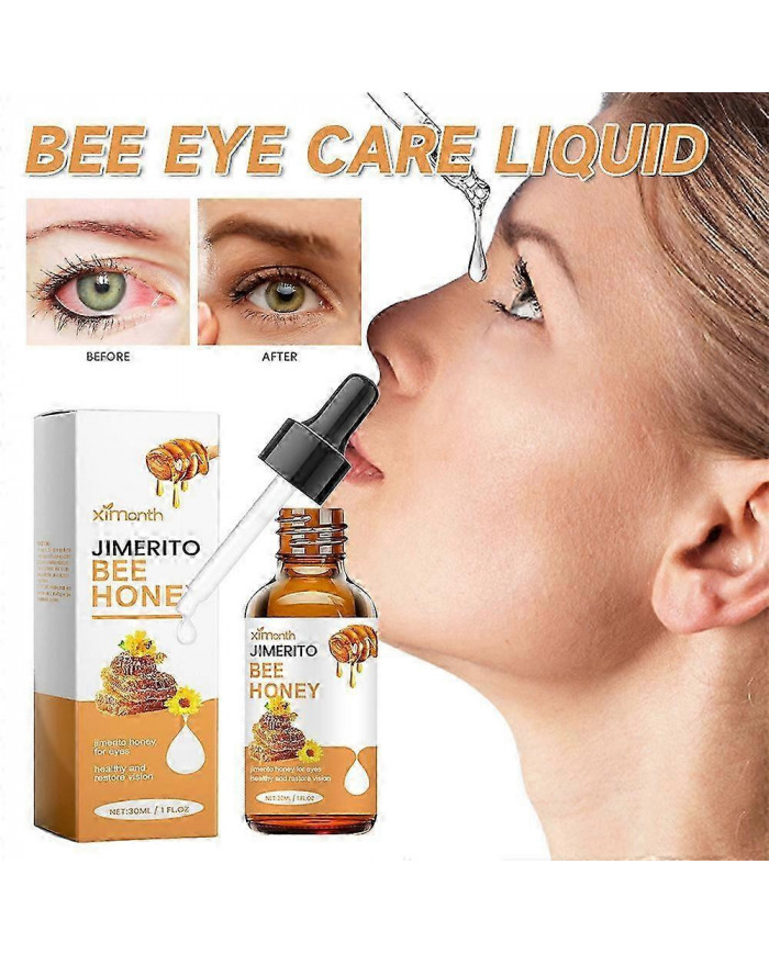 30ml Gouttes Oculaires au Miel Naturel Apaisant Inconfort Anti Fatigue Fournitures Liquides De Soins Oculaires