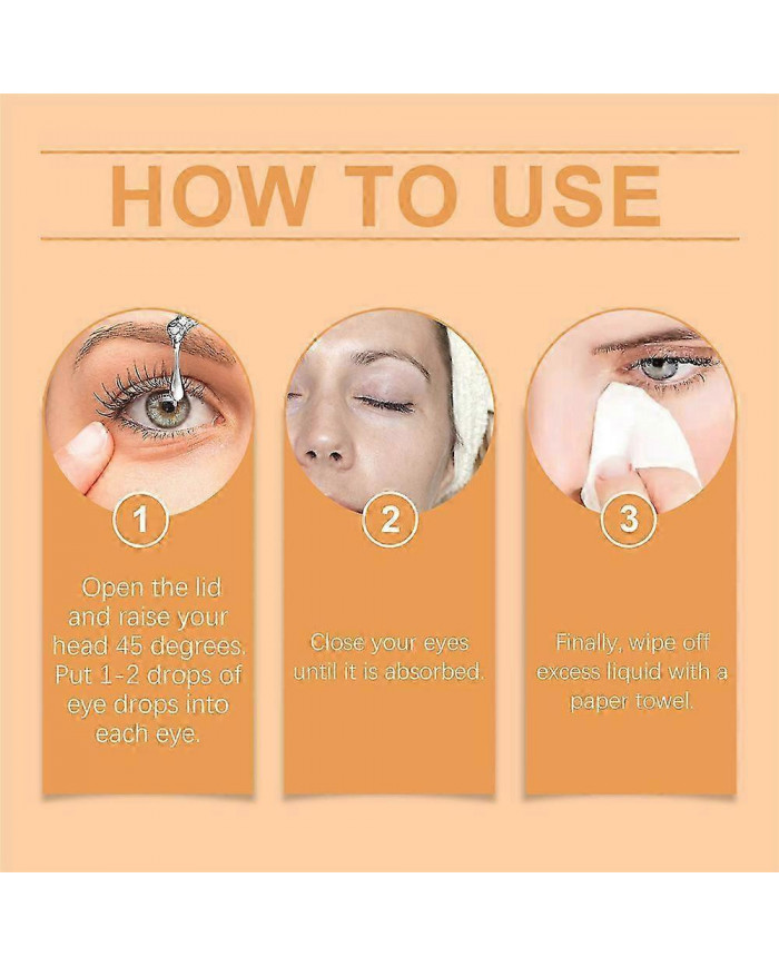 30ml Gouttes Oculaires au Miel Naturel Apaisant Inconfort Anti Fatigue Fournitures Liquides De Soins Oculaires