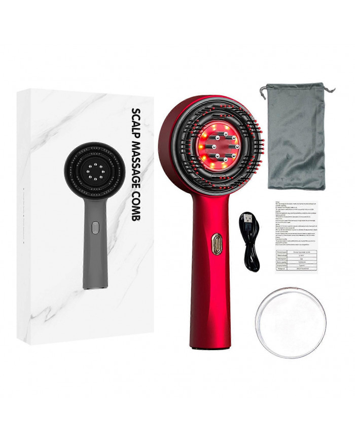 Peigne de massage électrique du cuir chevelu Shiatsu - Traitement de la croissance des cheveux par thérapie par la [...]