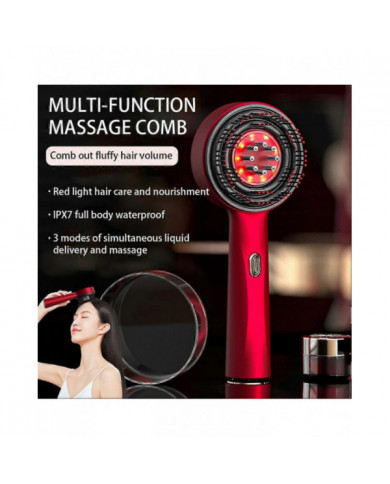 Peigne de massage électrique du cuir chevelu Shiatsu - Traitement de la croissance des cheveux par thérapie par la [...]