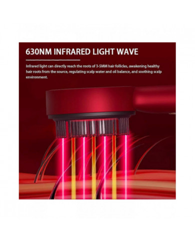 Peigne de massage électrique du cuir chevelu Shiatsu - Traitement de la croissance des cheveux par thérapie par la [...]