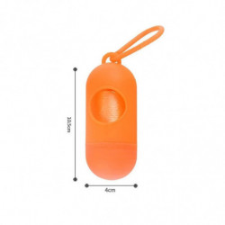 2pcs Dog Poo Bags Distributeur Pet Feces Bag Holder ( Noir, Orange ) - 2pcs Dog Poo Bags Distributeur Pet Feces Bag Holder ( Noir, Orange ) -