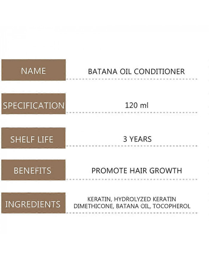 1-3x Huile Batana Pour La Croissance Des Cheveux Plus Sains Plus Épais Plus Pleins 120ml