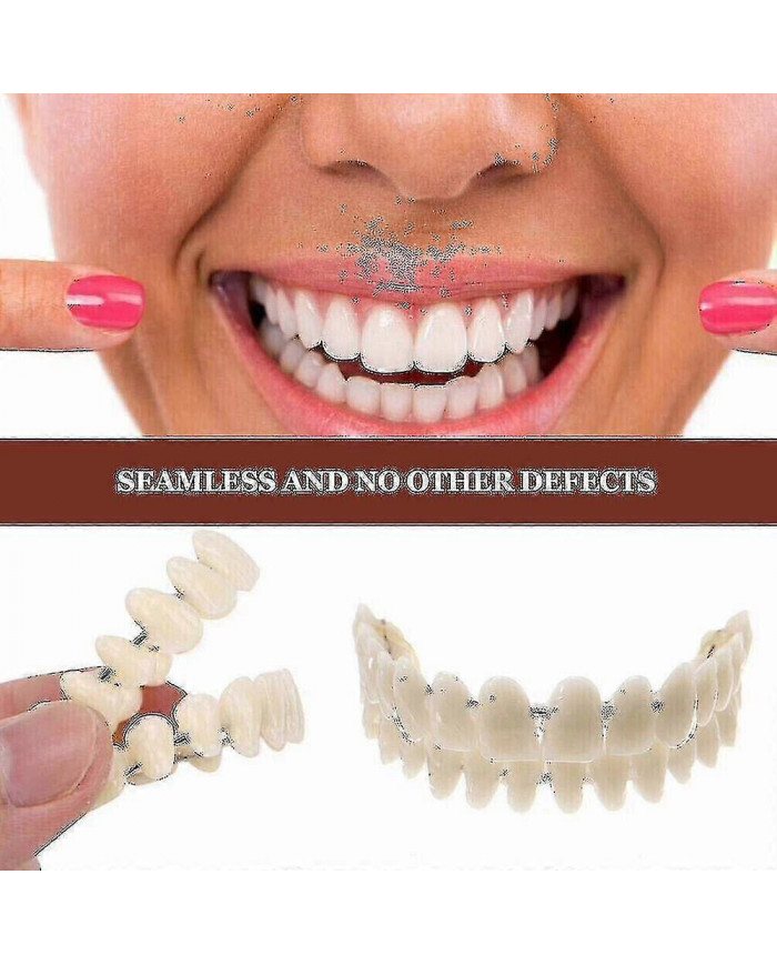 Prothèses dentaires supérieures inférieures - Snap On Fausses dents pour un sourire parfait