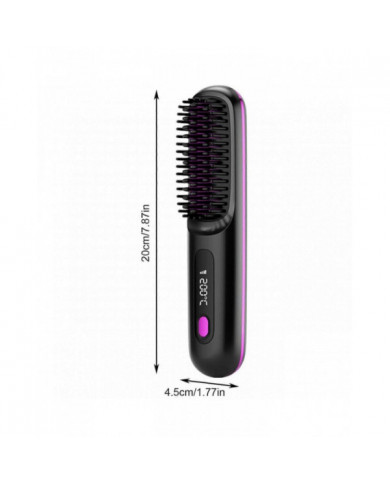 Brosse à lisser | Peigne à lisser Dual Voltage | Brosse de lissage portable | Fer à lisser à charge USB, peigne [...]