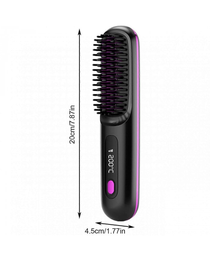 Brosse à lisser | Peigne à lisser Dual Voltage | Brosse de lissage portable | Fer à lisser à charge USB, peigne [...]
