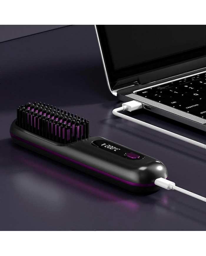 Brosse à lisser | Peigne à lisser Dual Voltage | Brosse de lissage portable | Fer à lisser à charge USB, peigne [...]