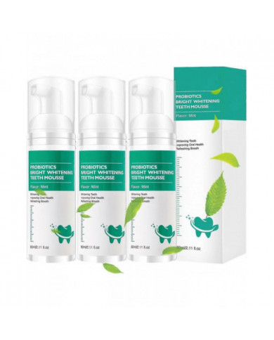 1-3Pcs Lenaro Probiotiques Brillant Blanchiment Dents Mousse, Lenaro Oral Repair Mousse