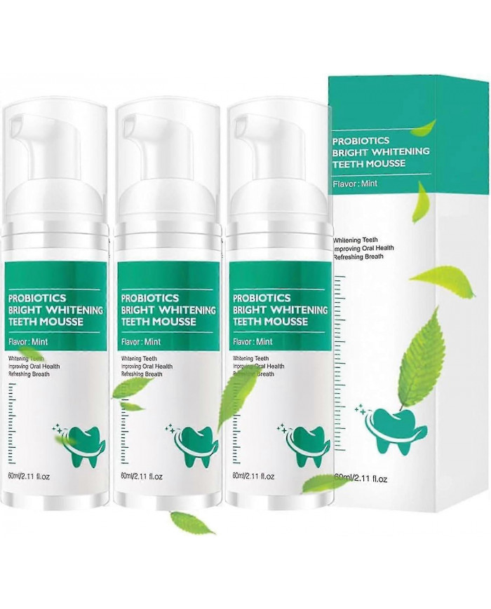 1-3Pcs Lenaro Probiotiques Brillant Blanchiment Dents Mousse, Lenaro Oral Repair Mousse