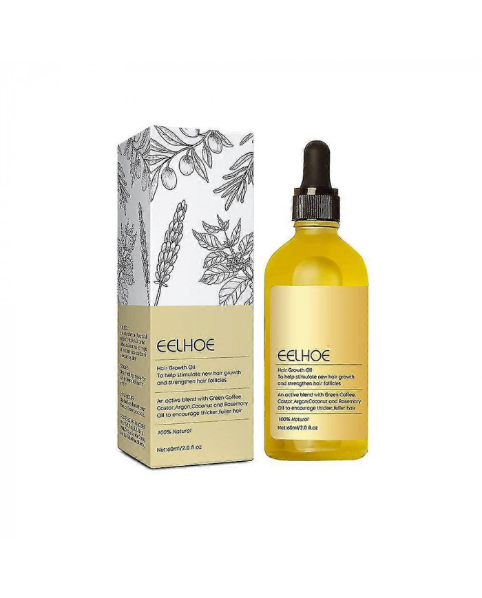 1-3x 60ml Huile naturelle de croissance des cheveux, Huile de croissance des cheveux naturelle végétalienne [...]