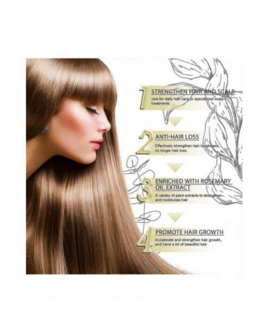 1-3x 60ml Huile naturelle de croissance des cheveux, Huile de croissance des cheveux naturelle végétalienne [...]