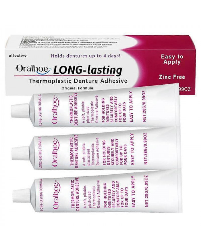 Adhésif pour prothèses dentaires, adhésif pour prothèses dentaires thermoplastique, prise en main confortable et [...]