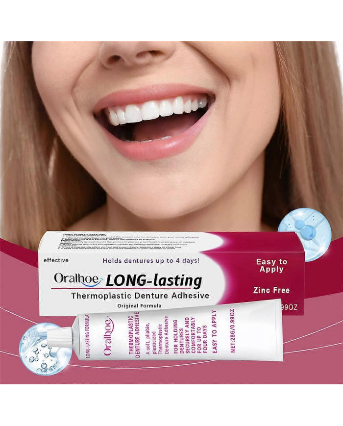 Adhésif pour prothèses dentaires, adhésif pour prothèses dentaires thermoplastique, prise en main confortable et [...]