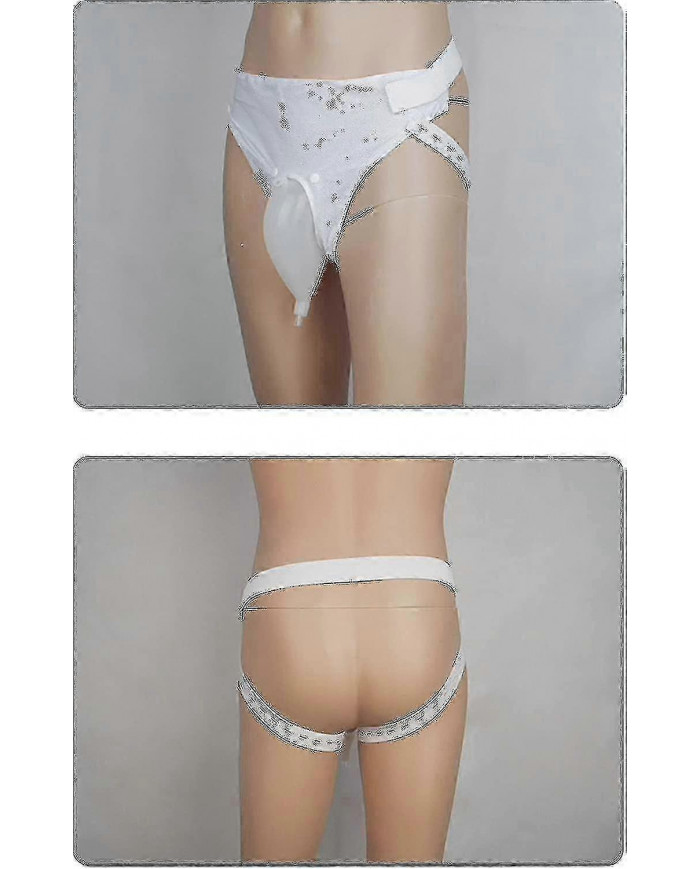 Collecteur d’urine en silicone, 3 types avec 2 sacs de cathéter d’urine pour homme âgé