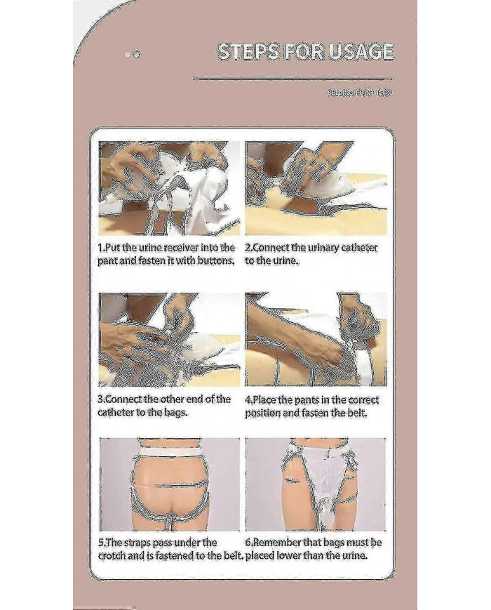 Collecteur d’urine en silicone, 3 types avec 2 sacs de cathéter d’urine pour homme âgé