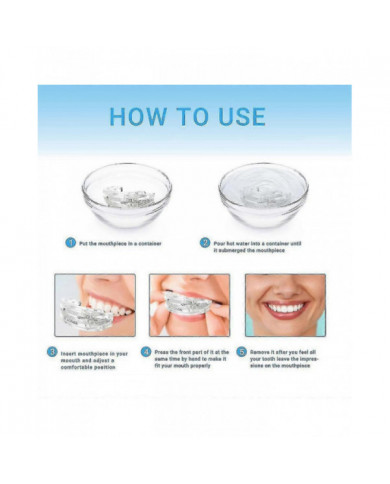 Protège-dents anti-ronflement, embout buccal anti-ronflement réglable, protège-dents nocturnes Bruxisme Sleeping Guard