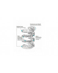 Protège-dents anti-ronflement, embout buccal anti-ronflement réglable, protège-dents nocturnes Bruxisme Sleeping Guard