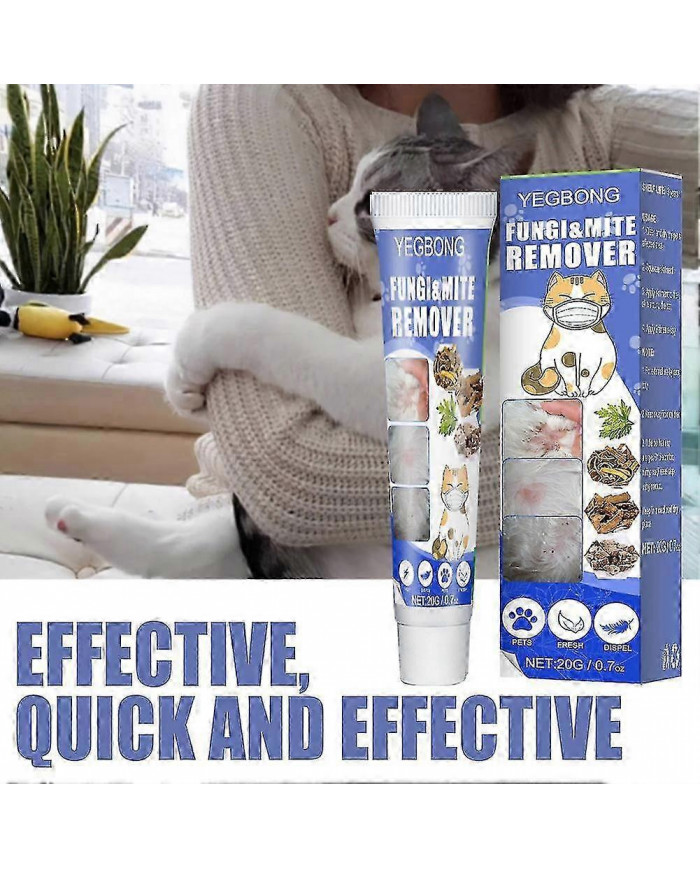 Crème pour la peau des animaux de compagnie Traitement de la teigne Acariens Anti-démangeaisons Traite les [...]