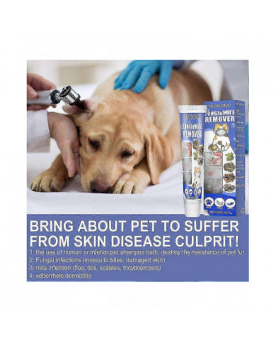 Crème pour la peau des animaux de compagnie Traitement de la teigne Acariens Anti-démangeaisons Traite les [...]