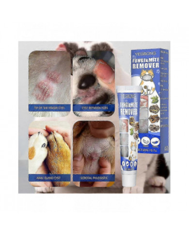 Crème pour la peau des animaux de compagnie Traitement de la teigne Acariens Anti-démangeaisons Traite les [...]