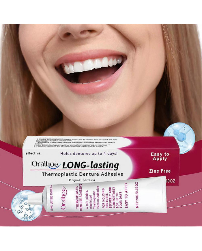 1/2/3pcs adhésif thermoplastique pour prothèses dentaires Lasting Super Hold Crème adhésive pour prothèses [...]