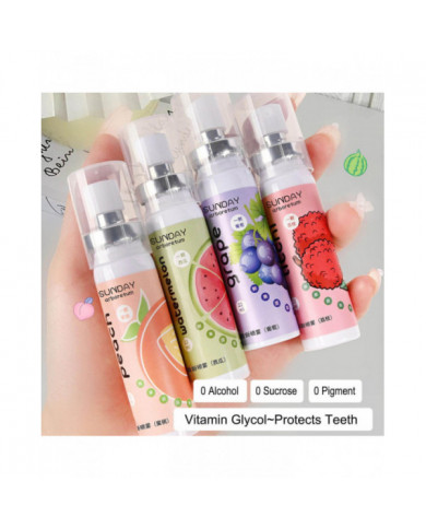 Soins bucco-dentaires 5Pc Désodorisant Oral Spray Aromatisé Compact Portable Rafraîchissant Fraîche Souffle Frais [...]