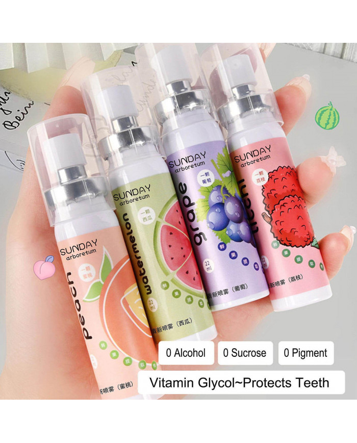 Soins bucco-dentaires 5Pc Désodorisant Oral Spray Aromatisé Compact Portable Rafraîchissant Fraîche Souffle Frais [...]