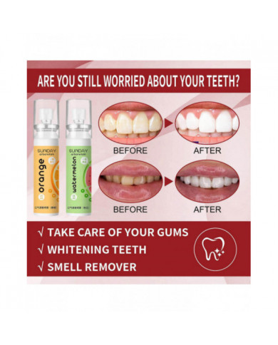 Soins bucco-dentaires 5Pc Désodorisant Oral Spray Aromatisé Compact Portable Rafraîchissant Fraîche Souffle Frais [...]