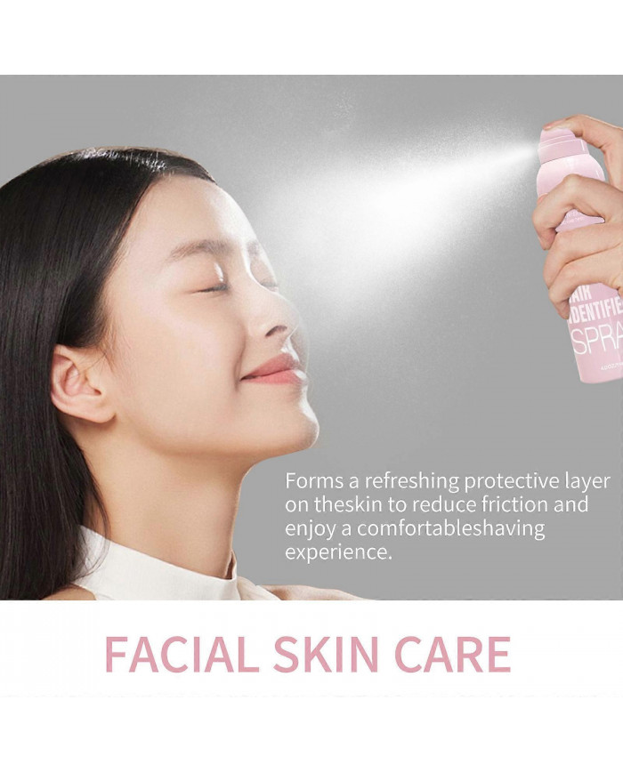 Spray d’identification des cheveux pour le rasage du visage, Spray d’identification des cheveux pour le dermaplaning