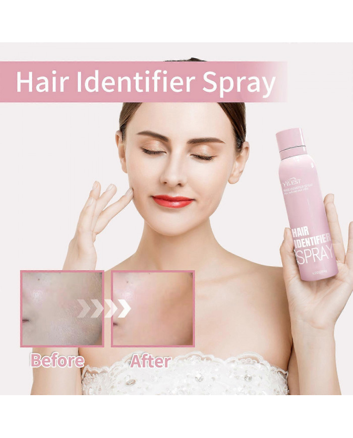 Spray d’identification des cheveux pour le rasage du visage, Spray d’identification des cheveux pour le dermaplaning