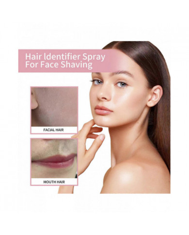 Spray d’identification des cheveux pour le rasage du visage, Spray d’identification des cheveux pour le dermaplaning