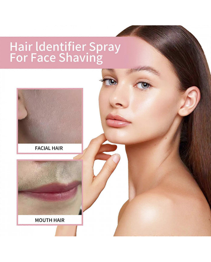 Spray d’identification des cheveux pour le rasage du visage, Spray d’identification des cheveux pour le dermaplaning
