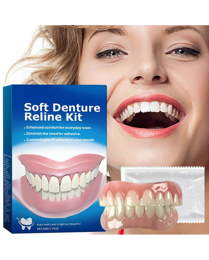 1-3x kit de regarnissage en silicone pour prothèses dentaires Greatfit,Kit de regarnissage pour prothèses [...]