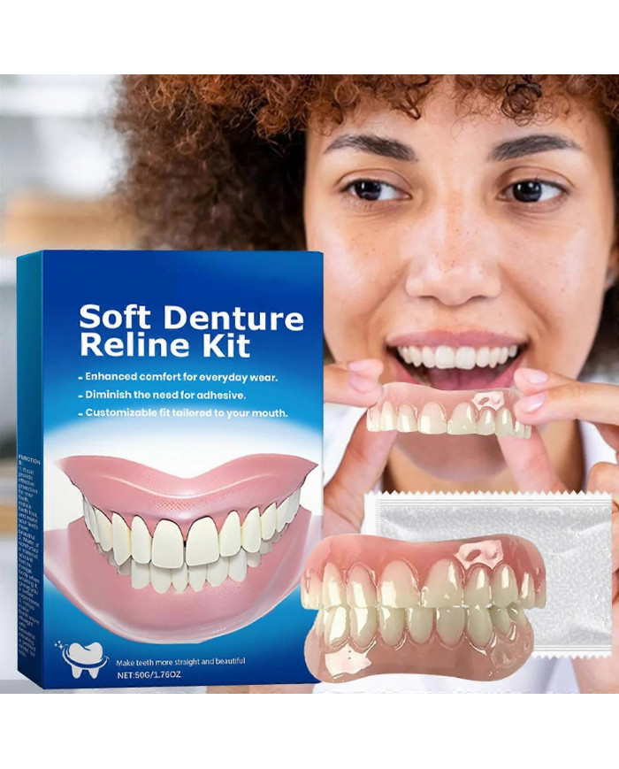 1-3x kit de regarnissage en silicone pour prothèses dentaires Greatfit,Kit de regarnissage pour prothèses [...]