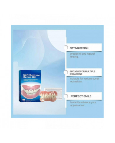 1-3x kit de regarnissage en silicone pour prothèses dentaires Greatfit,Kit de regarnissage pour prothèses [...]