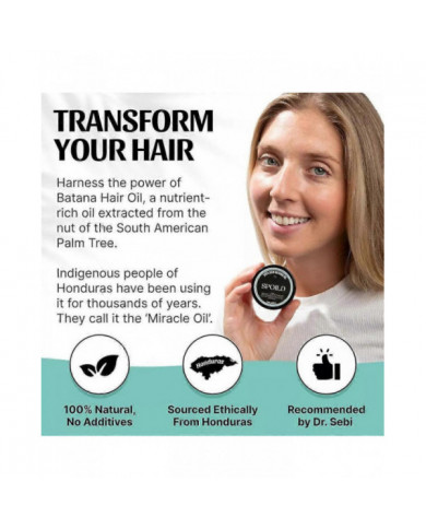 3x Huile de Batana brute pour la croissance des cheveux Huile de Batana 100% pure et naturelle pour traiter la [...]