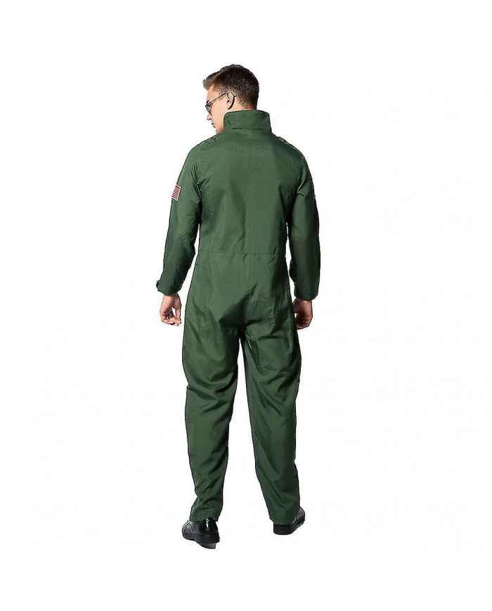 Nouveau Halloween Top Gun Pilot Uniform Bar Party Games Group Performance Stage Suit