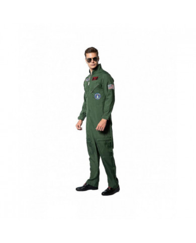 Nouveau Halloween Top Gun Pilot Uniform Bar Party Games Group Performance Stage Suit