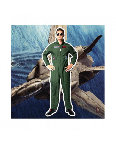 Nouveau Halloween Top Gun Pilot Uniform Bar Party Games Group Performance Stage Suit