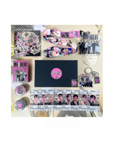Stray Kids New Maxident Box Set Kpop Merche Photos Longe Porte-clés pour Skz Fans